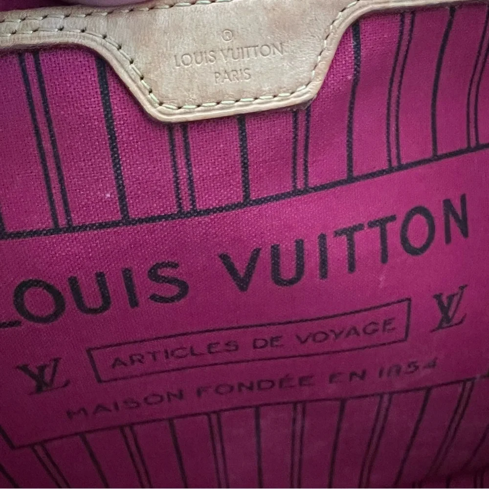 Louis Vuitton Neverful MM monogram EUC tote purse - Picture 8 of 13